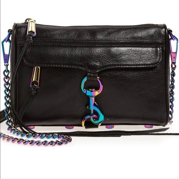 Rebecca Minkoff Handbags - Rare Rebecca Minkoff Oil Slick Iridescent Mini Mac